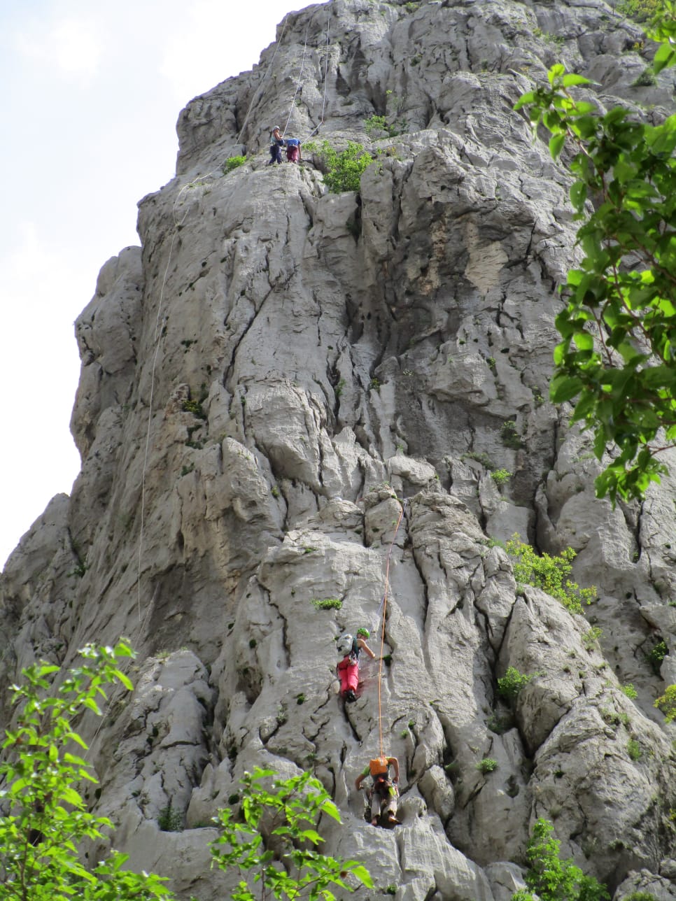Klettern von Mehrseillängen im Mittelgebirge